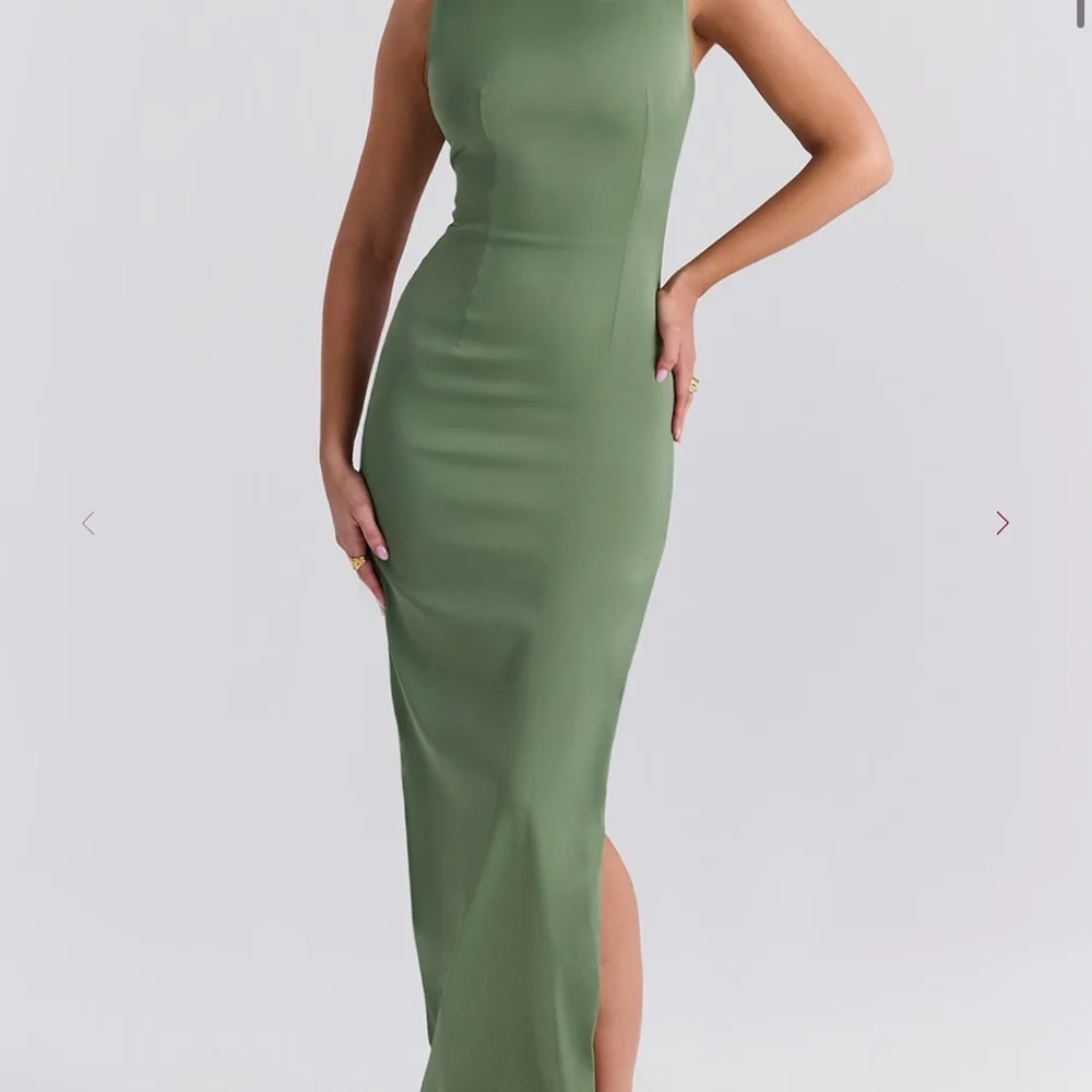 House of CB Olive Green Maxi Dress - Picture 2 of 13
